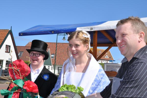 Haring halen bij de visboer